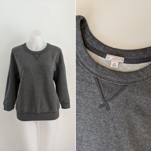 GAP 3/4 Sleeve Pullover, Gray, S - Picture 2 of 3